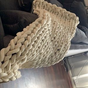 Big knitted blanket